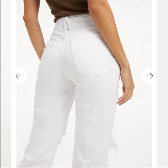 🆕 Good American white distressed denim jeans size 2/26 D11 - Picture 11 of 11